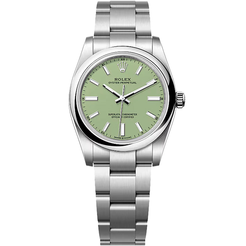 Rolex Oyster Perpetual 34mm 124200 Pistachio Dial