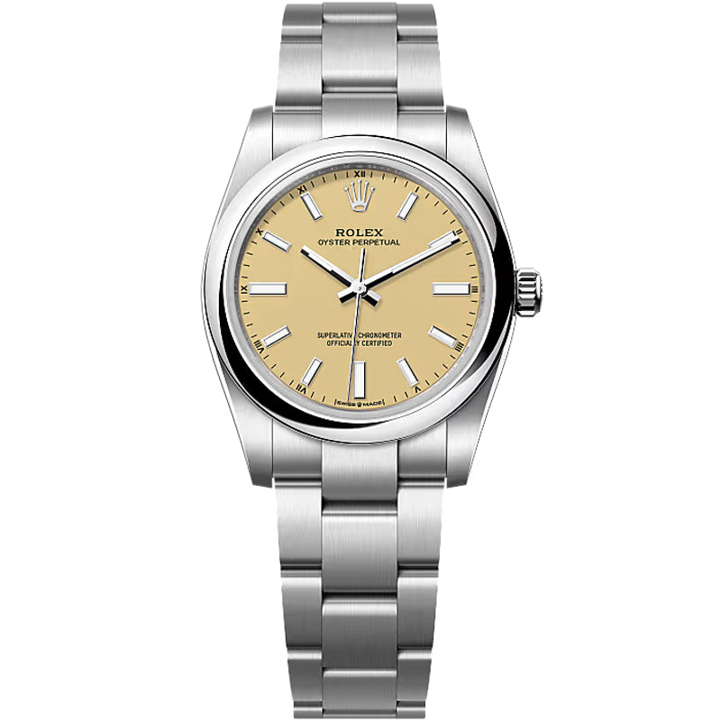 Rolex Oyster Perpetual 34mm 124200 Beige Dial