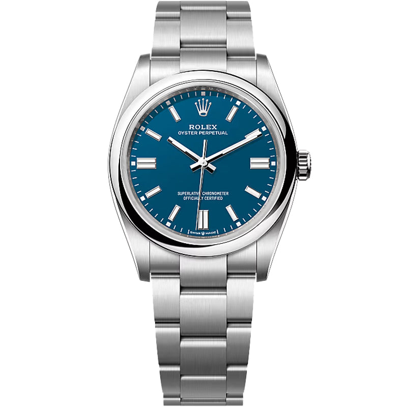 Rolex Oyster Perpetual 36mm 126000 Med Blue Dial
