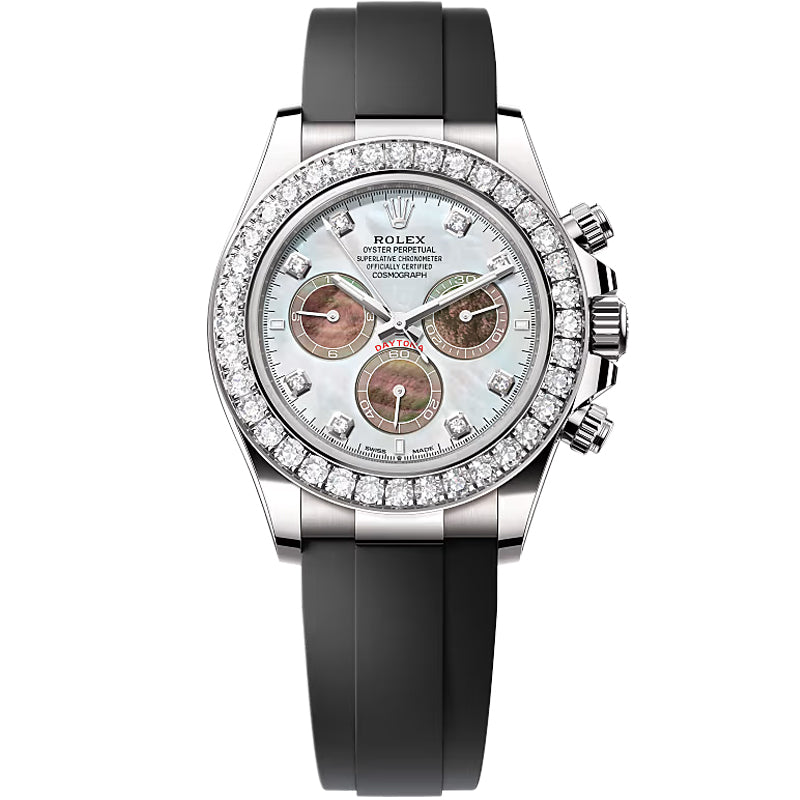 Rolex Cosmograph Daytona 126589RBR 40mm Black & White Mother of Pearl Dial