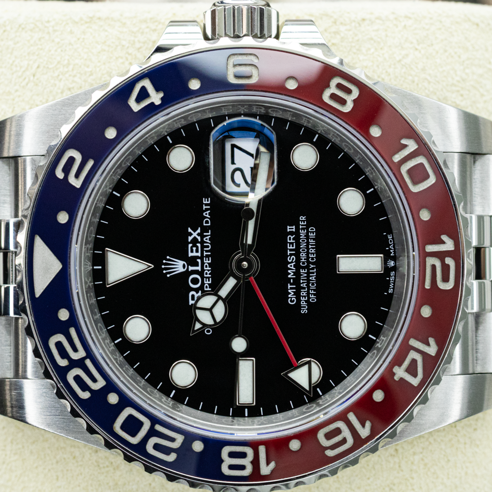 Rolex GMT-Master II Discontinued "Pepsi" 40mm 126710BLRO Black Dial Pre-Owned