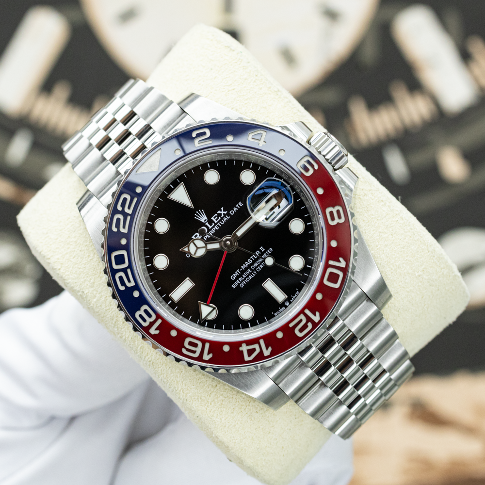 Rolex GMT-Master II Discontinued "Pepsi" 40mm 126710BLRO Black Dial Pre-Owned