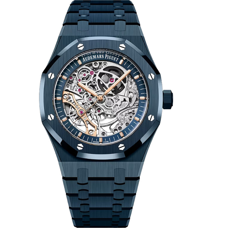 Audemars Piguet Royal Oak Double Balance Wheel Openworked 115416CD.OO.1225CD.01 41mm Navy Blue Dial