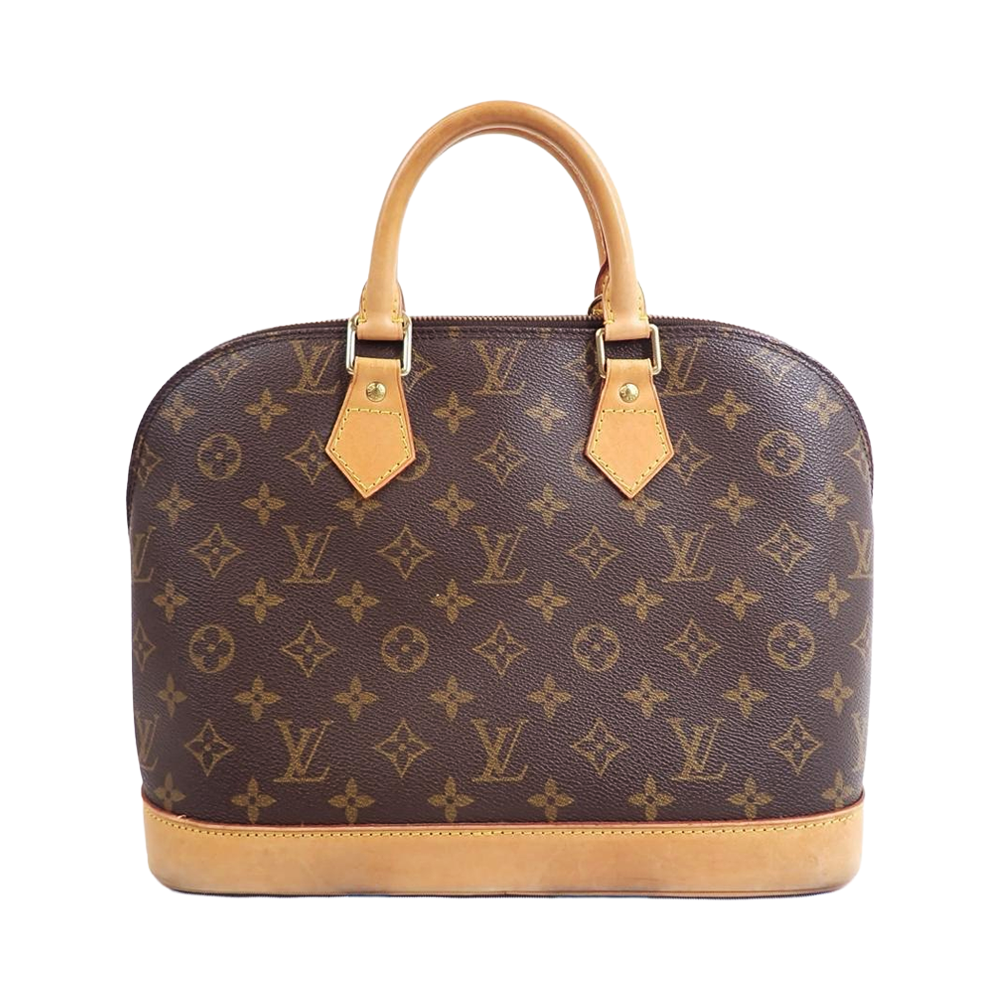 LOUIS VUITTON Alma PM Bag Monogram Coated Leather Canvas Pre-Owned