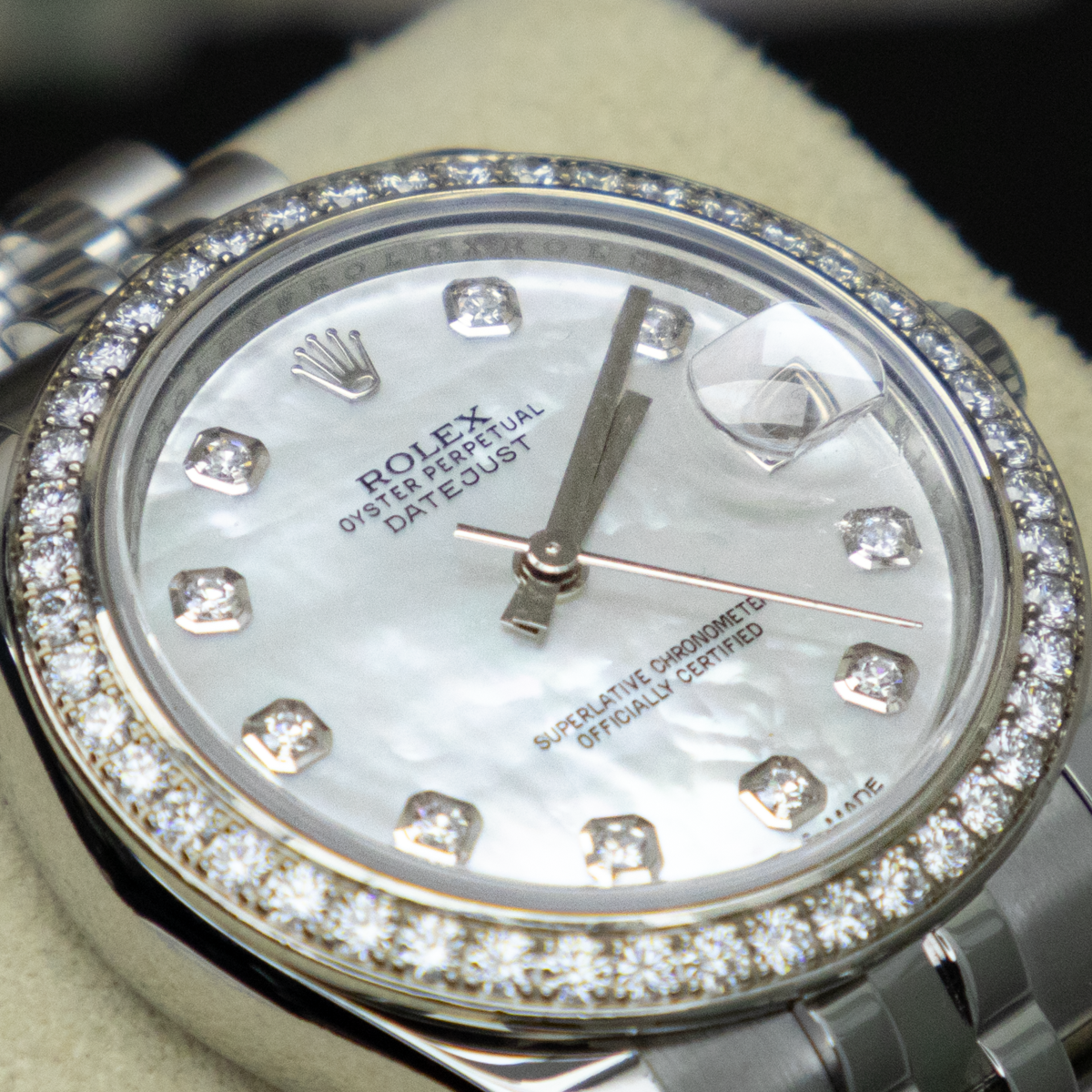 Rolex Datejust 178384 31mm Mother of Pearl Diamond Dial Pre-Owned