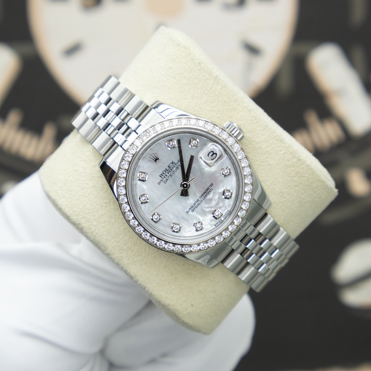 Rolex Datejust 178384 31mm Mother of Pearl Diamond Dial Pre-Owned