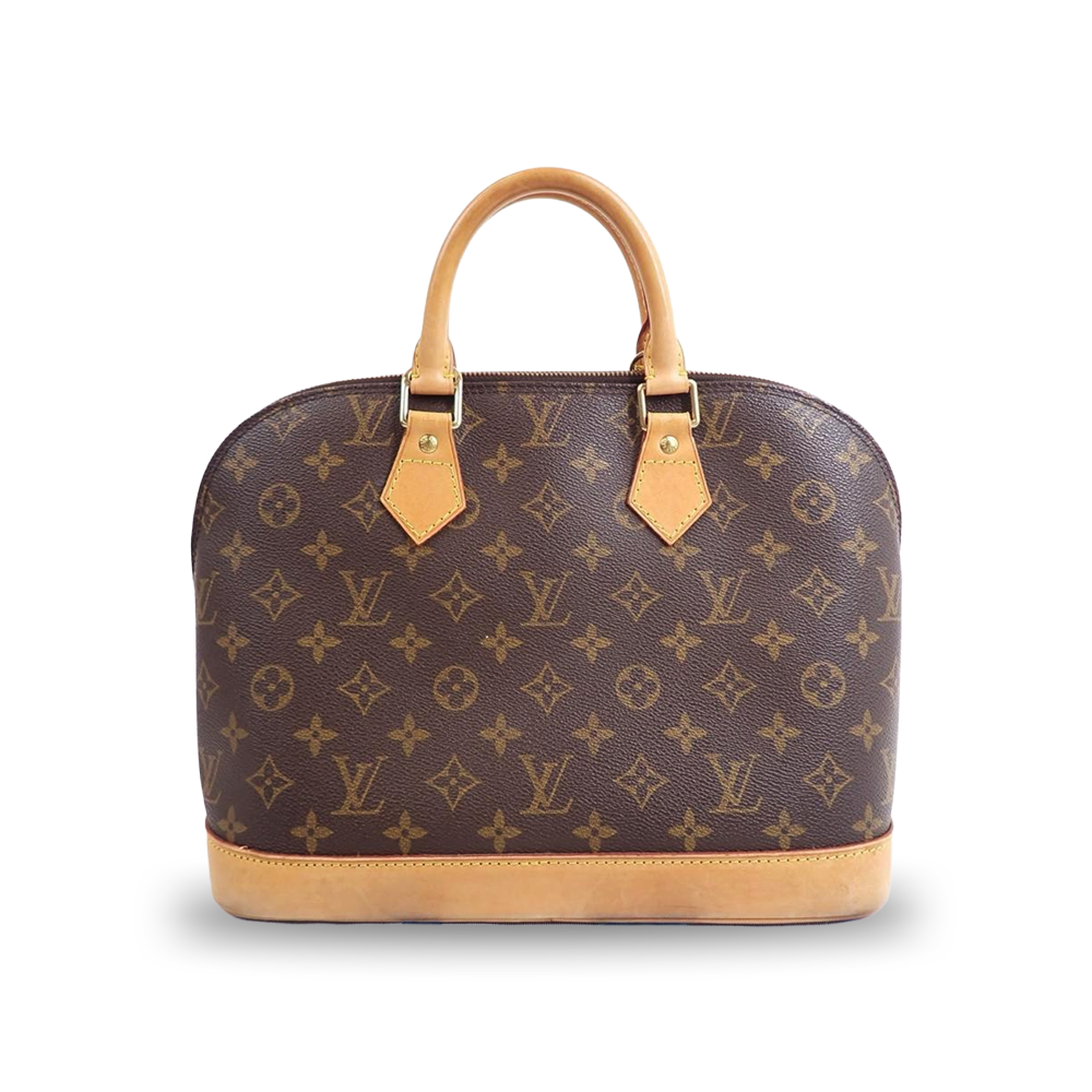 LOUIS VUITTON Alma PM Bag Monogram Coated Leather Canvas Pre-Owned