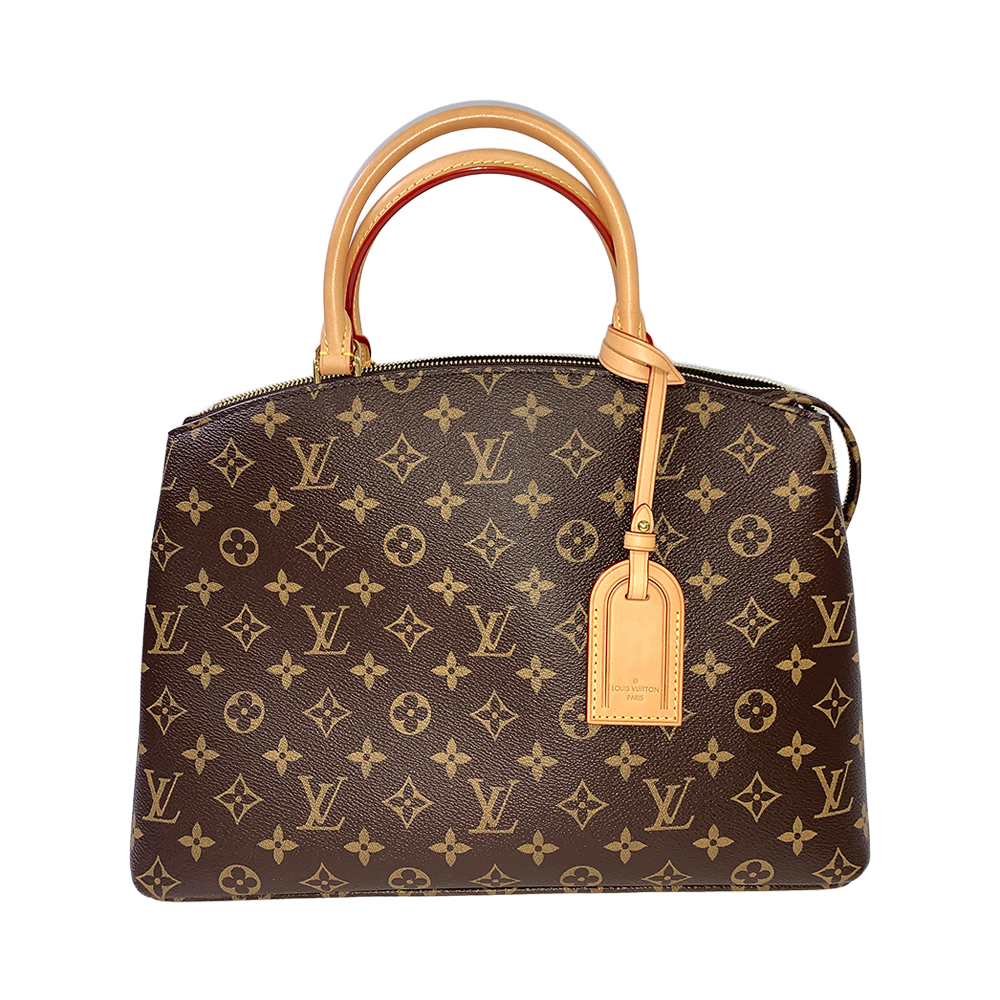 LOUIS VUITTON Grand Palais Bag Monogram Coated Leather Gold Hardware Pre-Owned
