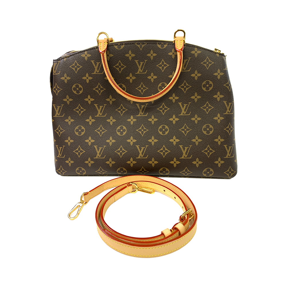 LOUIS VUITTON Grand Palais Bag Monogram Coated Leather Gold Hardware Pre-Owned