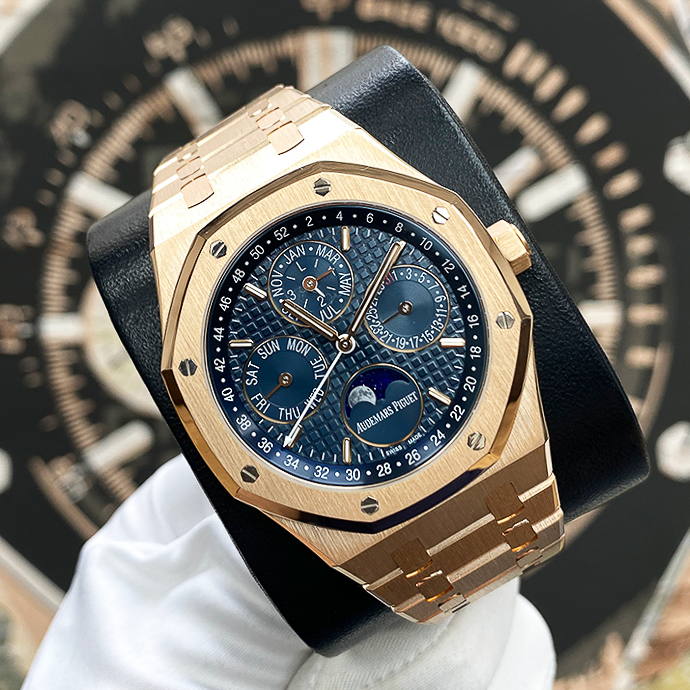 Audemars Piguet Royal Oak Perpetual Calendar 41mm 26574OR Blue Dial Pre-Owned