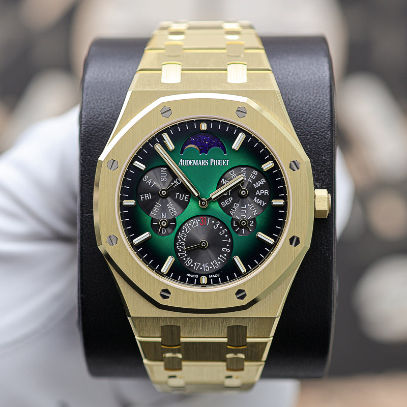 Audemars Piguet Royal Oak Perpetual Calendar Ultra-Thin 41mm 26586BA Smoked Green Dial