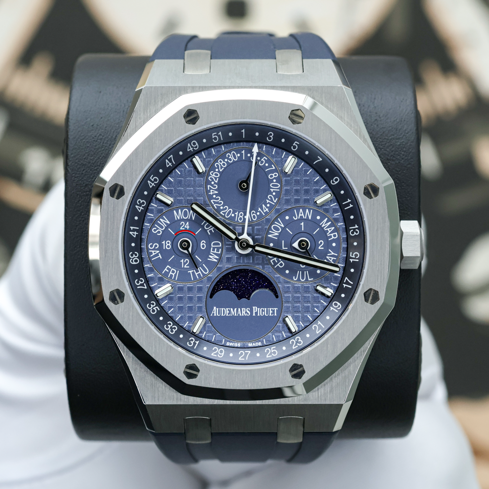Audemars Piguet Royal Oak Perpetual Calendar 26674ST 41mm Blue Dial Pre-Owned