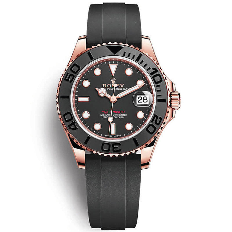 Rolex Yacht-Master 37mm Oyster Flex 268655 Black Dial