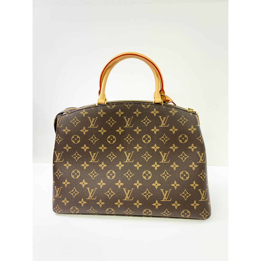 LOUIS VUITTON Grand Palais Bag Monogram Coated Leather Gold Hardware Pre-Owned