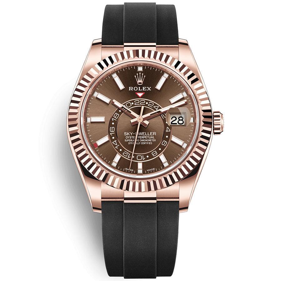 Rolex Sky-Dweller 42mm Oyster Flex 326235 Chocolate Dial