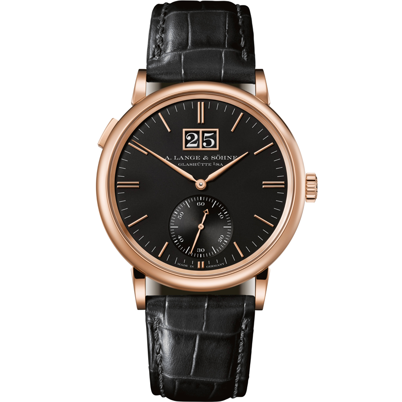 A. Lange & Söhne Saxonia Outsize Date 381.031 38.5mm Black Dial