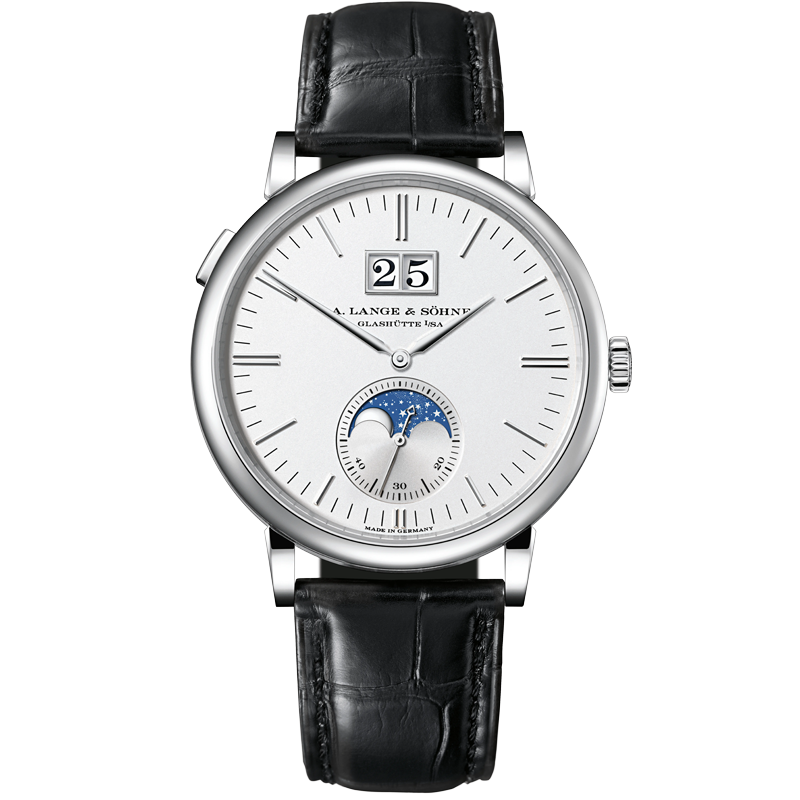 A. Lange & Söhne Saxonia Moon Phase 384.026 40mm Silver Dial