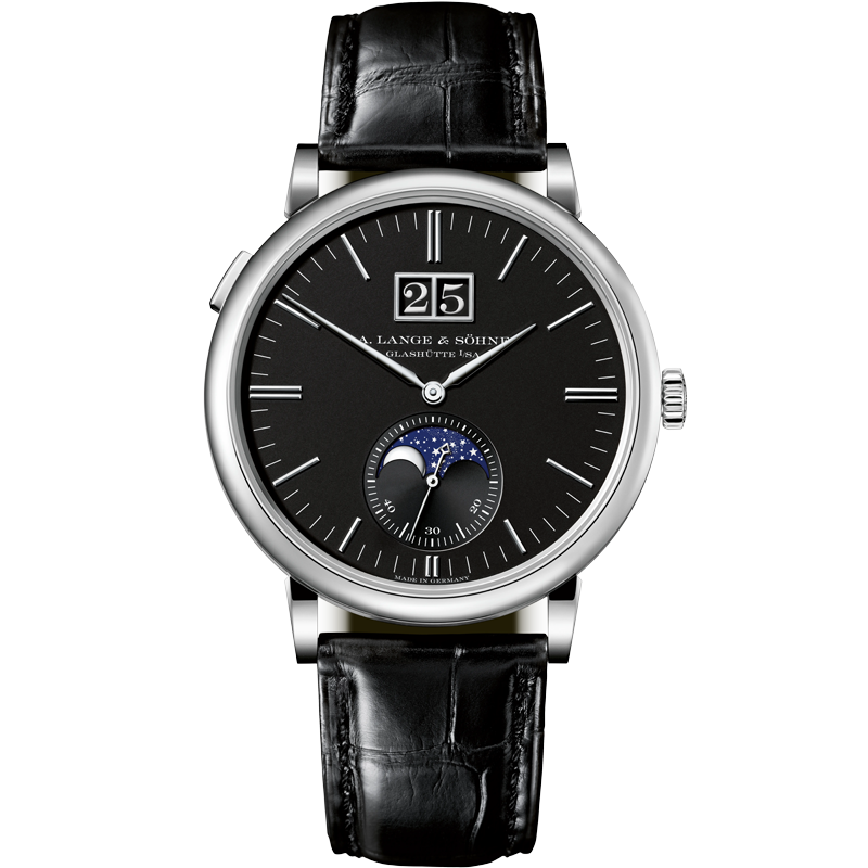 A. Lange & Söhne Saxonia Moon Phase 384.029 40mm Black Dial