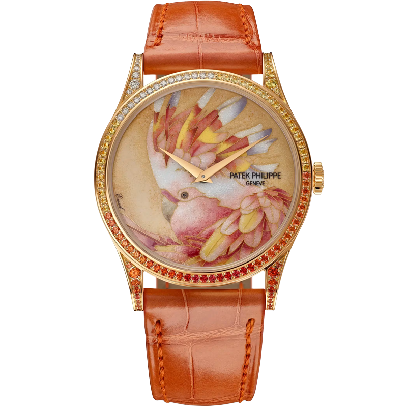 Patek Philippe Calatrava Leadbeater's Cockatoo 5077/210R-001 38mm Enamel Dial