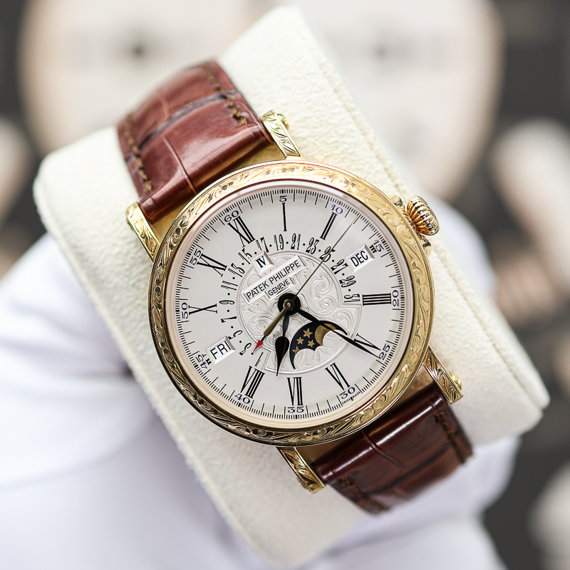 Patek Philippe Grand Complications Retrograde Perpetual Calendar 5160J 38mm Cream Dial Pre-Owned