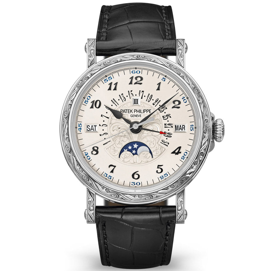 Patek Philippe Grand Complications Perpetual Calendar Moon Phase 38mm 5160G-500G Silver Dial