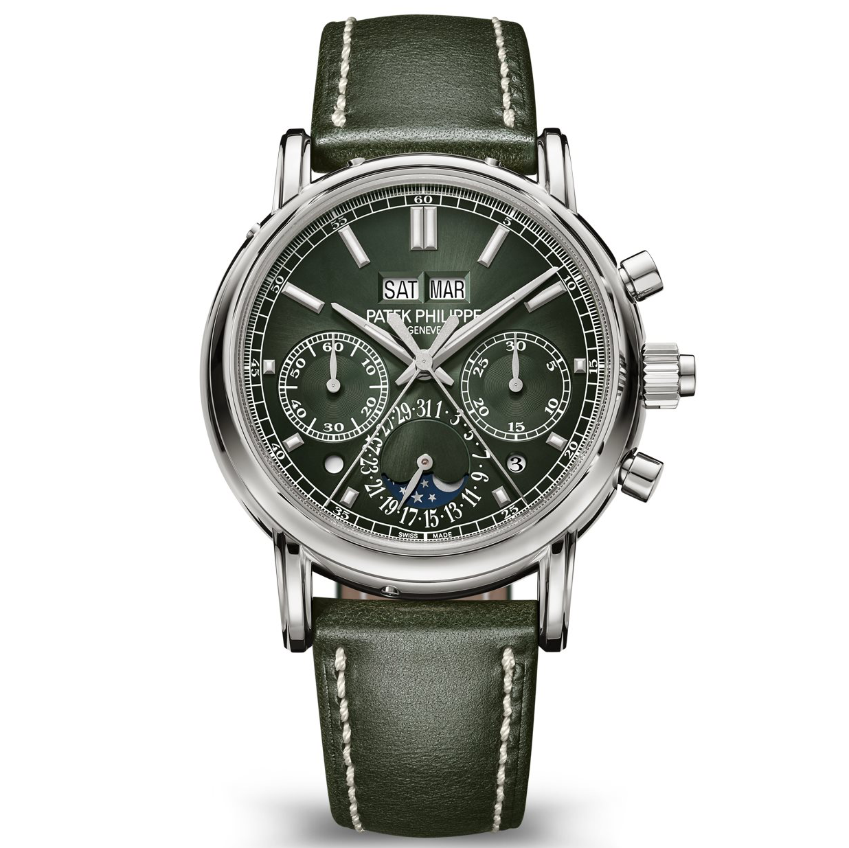 Patek Philippe Grand Complications Manual Winding 40mm 5204G Green Dial