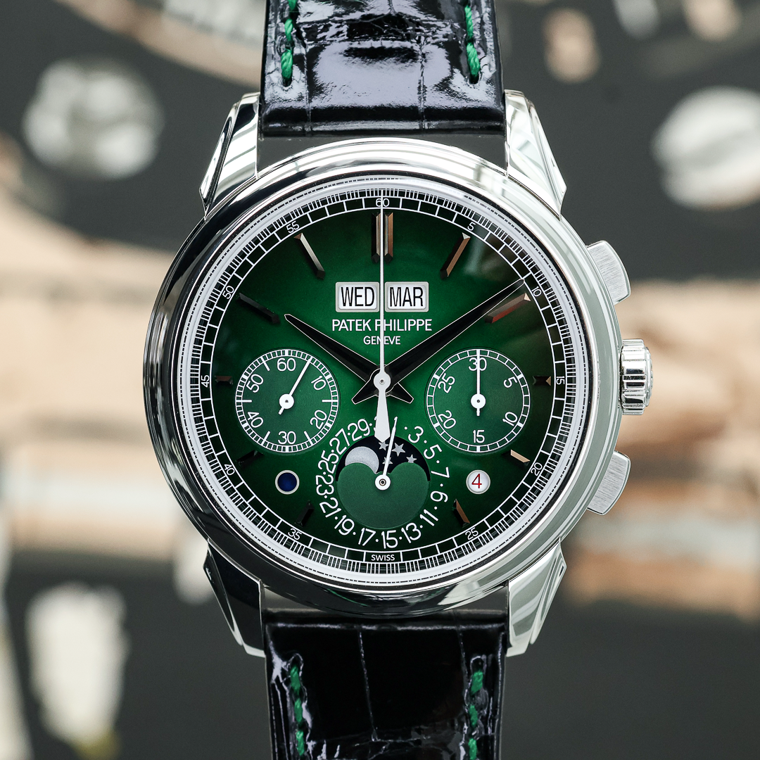 Patek Philippe Grand Complications Chronograph Perpetual Calendar 5270P 41mm Green Dial