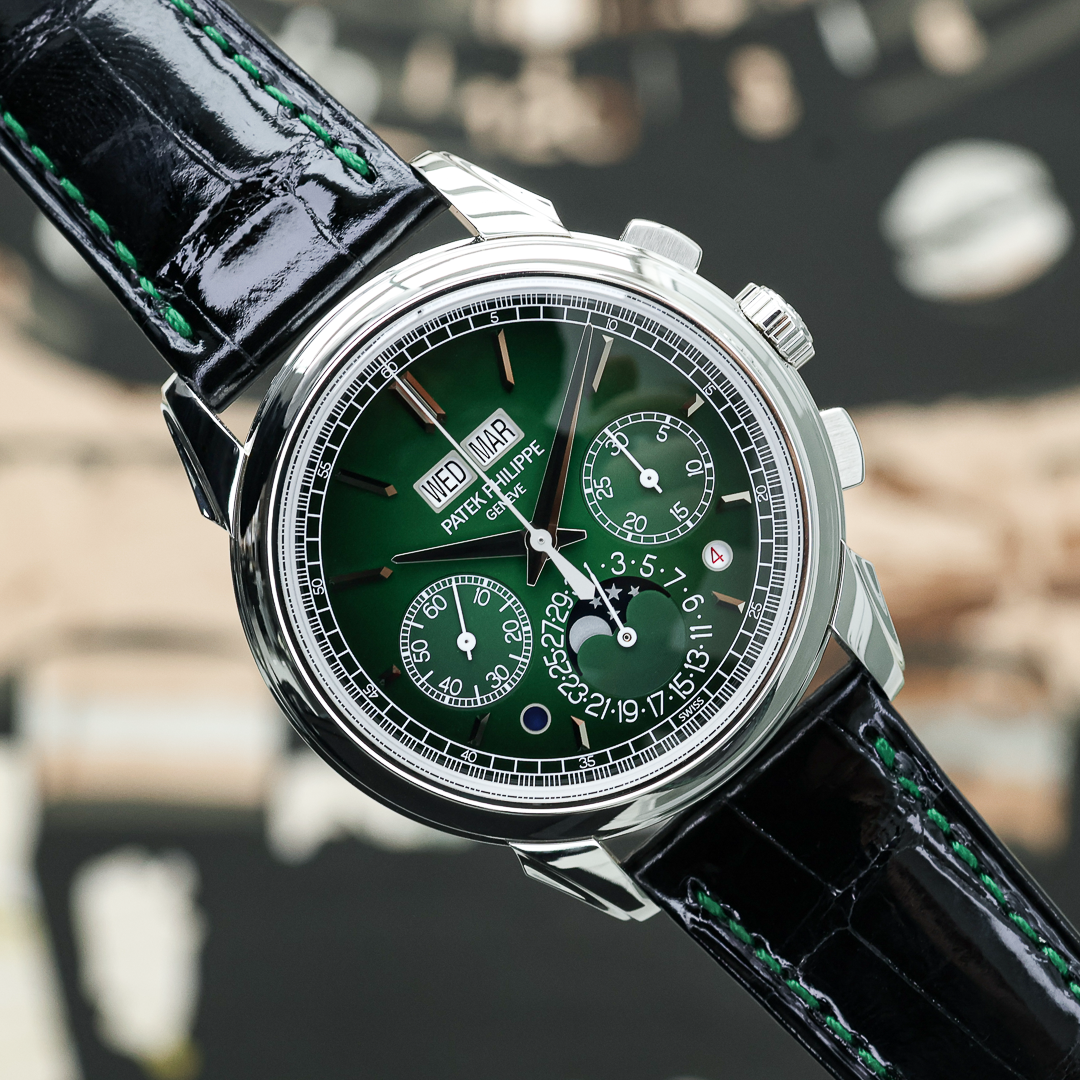 Patek Philippe Grand Complications Chronograph Perpetual Calendar 5270P 41mm Green Dial