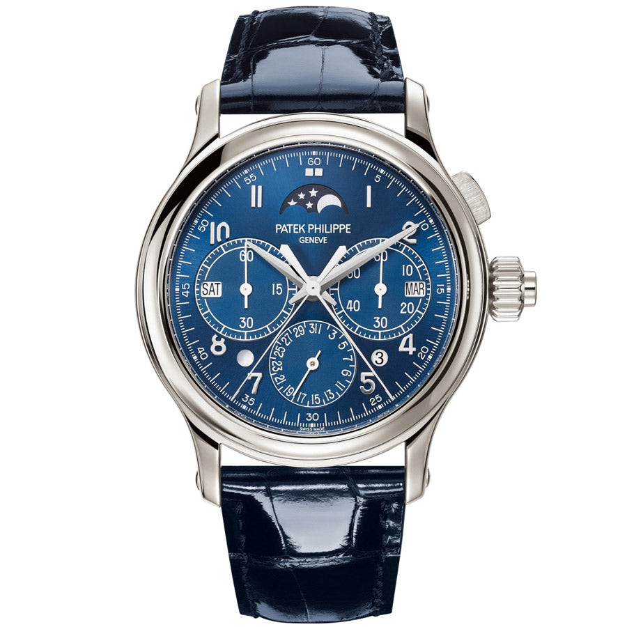 Patek Philippe Grand Complications Split-Seconds Monopusher Chronograph Perpetual Calendar 38mm 5372P Blue Dial