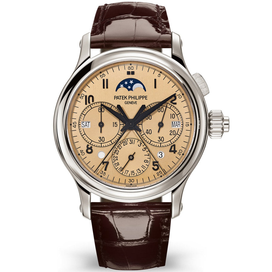 Patek Philippe Grand Complications Split-Seconds Monopusher Chronograph Perpetual Calendar 38mm 5372P Rose Gold Dial