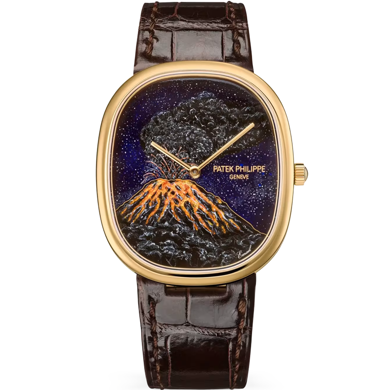 Patek Philippe Golden Ellipse Mount Merapi 5738/50J-010 34.5mm Enamel Dial