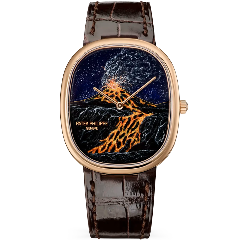 Patek Philippe Golden Ellipse Etna 5738/50R-010 34.5mm Enamel Dial