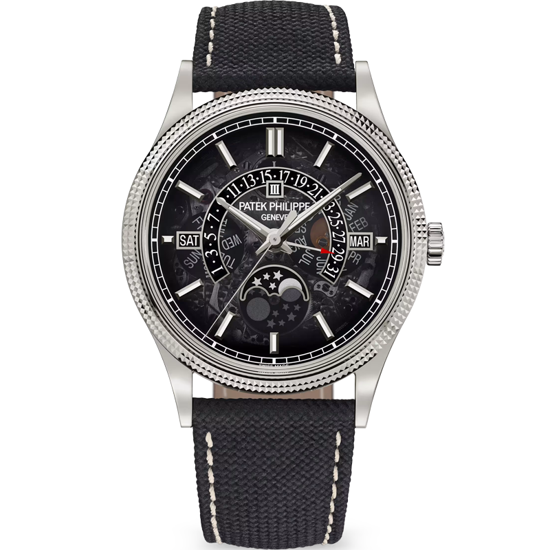 INCOMING Patek Philippe Grand Complications Perpetual Calendar Moon Phase 39.5mm 6159G-001 Glass Dial