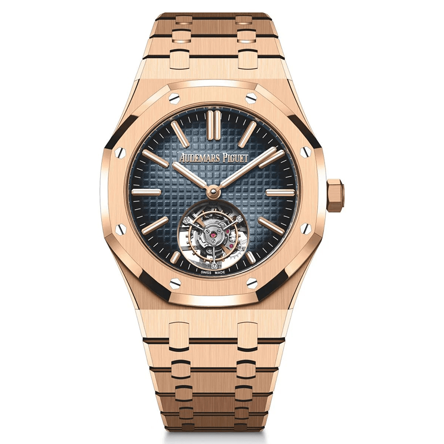 Audemars Piguet Royal Oak Self Winding Flying Tourbillon "50th Anniversary" 41mm 26730OR.OO.1320OR.01 Blue Dial