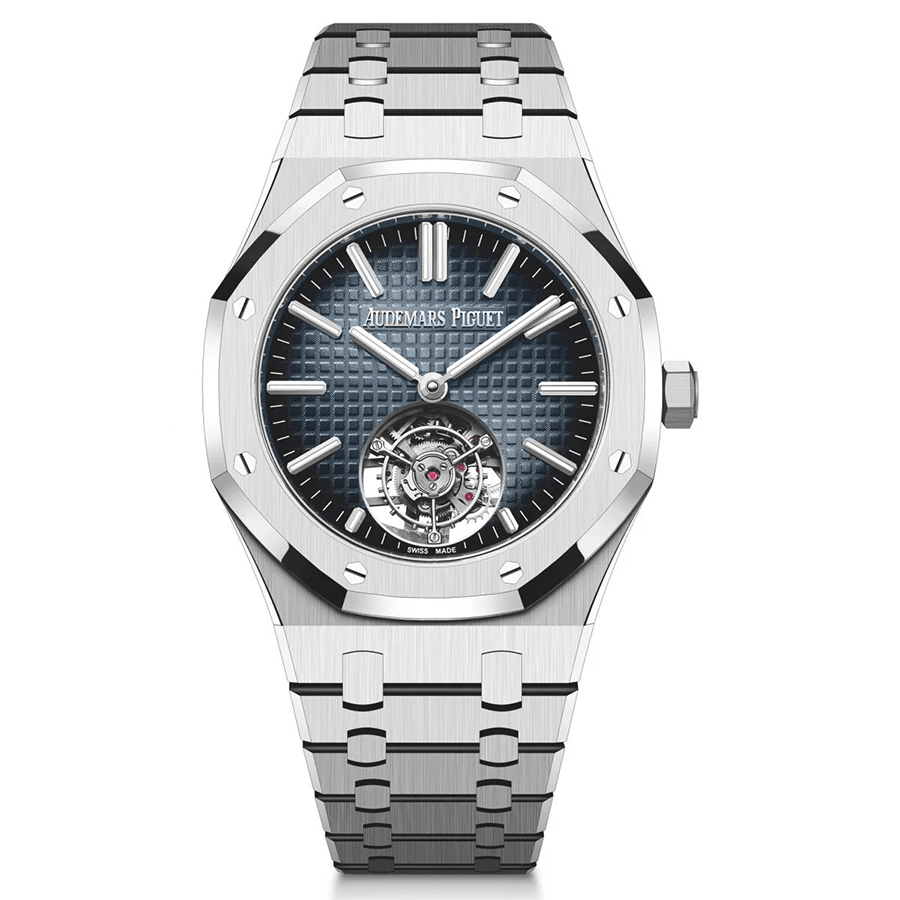 Audemars Piguet Royal Oak Self Winding Flying Tourbillon "50th Anniversary" 41mm 26730ST.OO.1320ST.01 Blue Dial