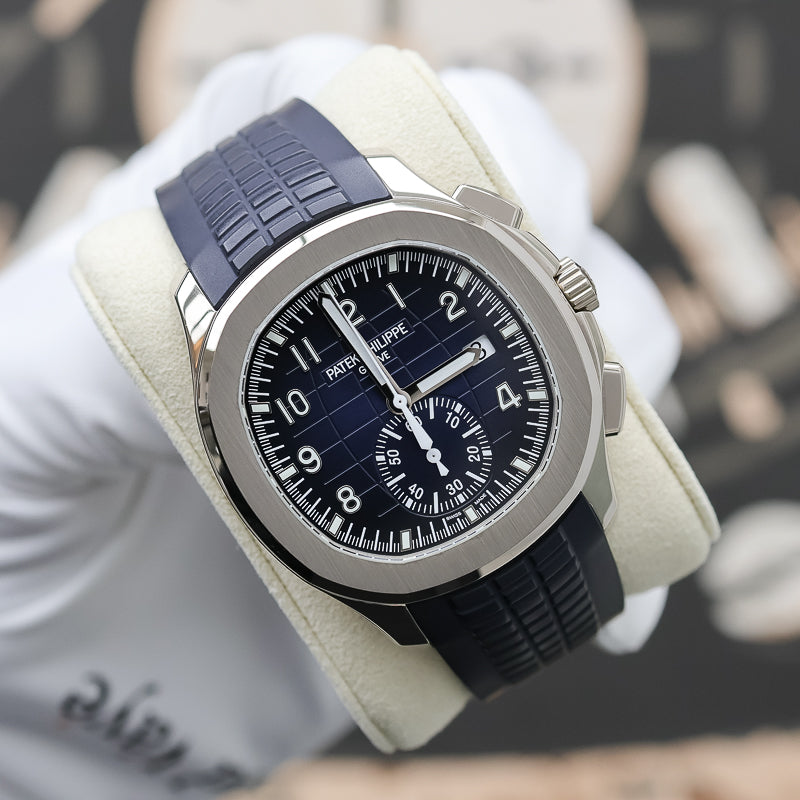 Patek Philippe Aquanaut Chronograph 42mm 5968G-001 Blue Dial Pre-Owned