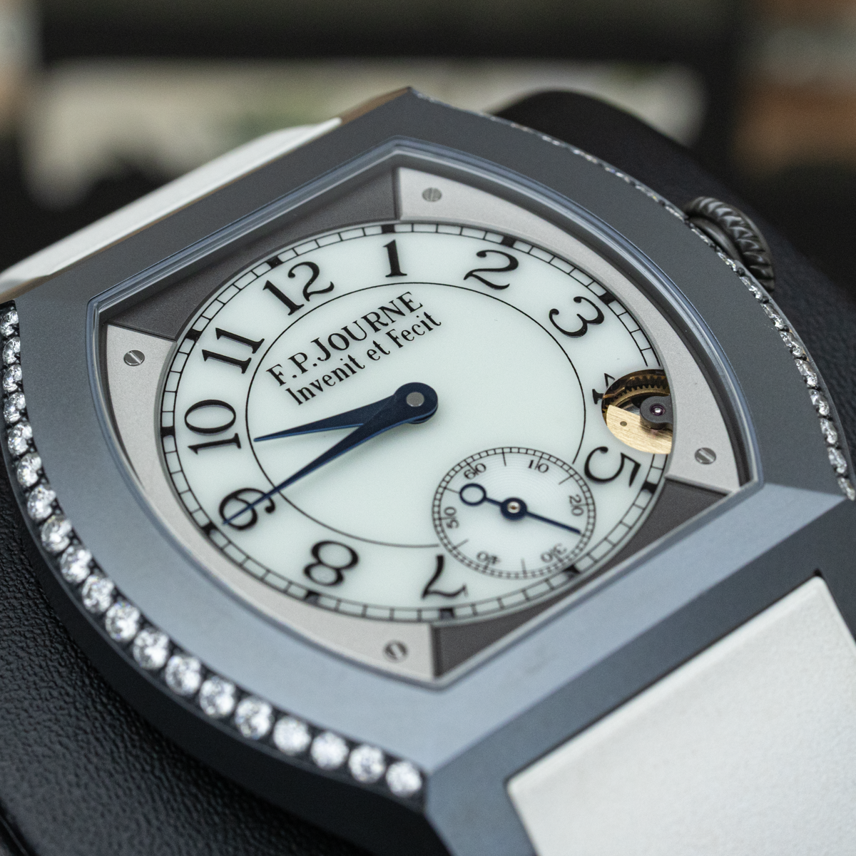 F.P.Journe Élégante Titalyt 2 Rows of Diamonds ELT 40mm White Dial