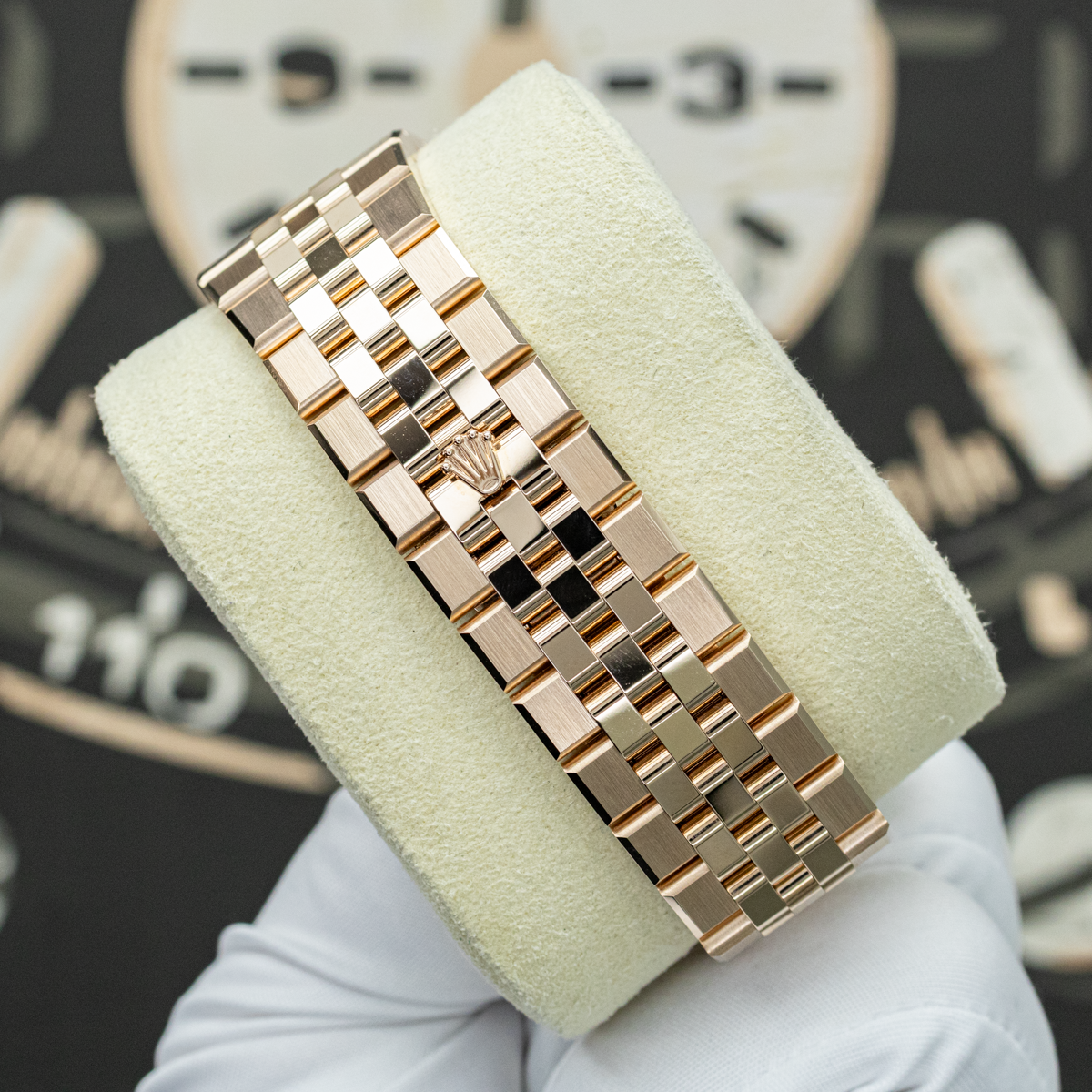 Rolex 2025 FULL STICKERS Land-Dweller 127385TBR 40mm Baguette Diamond-Set White Dial