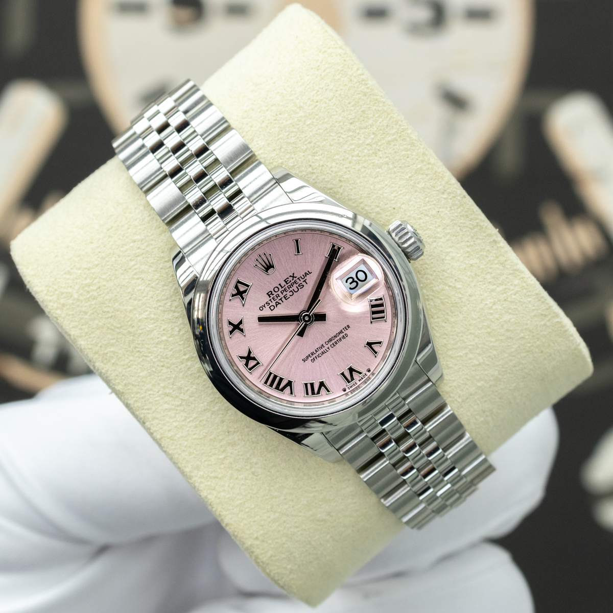 Rolex Lady-Datejust 279160 28mm Roman Pink Dial Pre-Owned