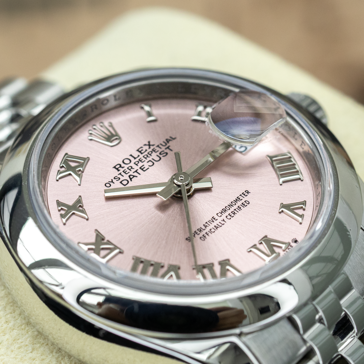 Rolex Lady-Datejust 279160 28mm Roman Pink Dial Pre-Owned
