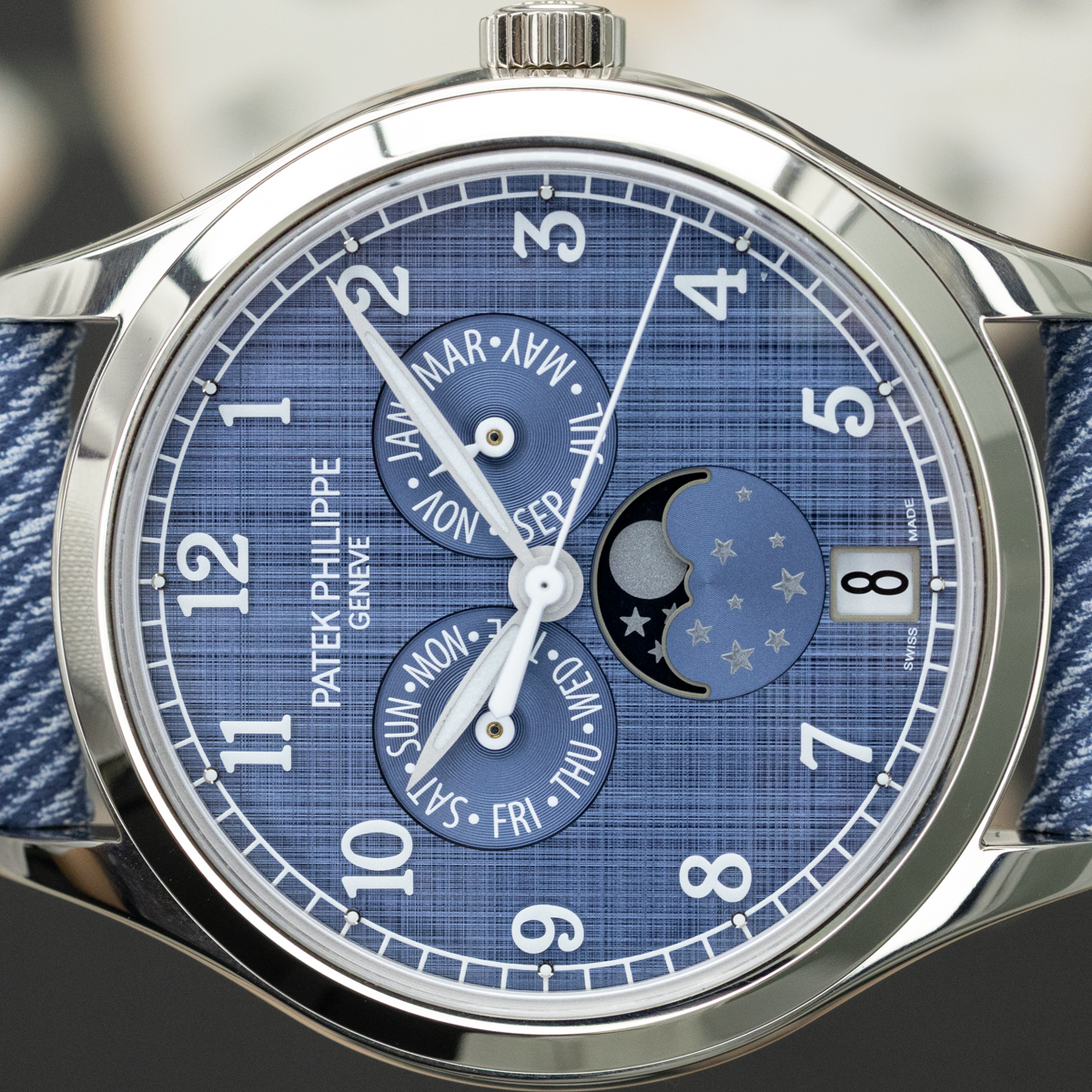 Patek Philippe 2026 Complications Annual Moon Phases 4946G 38mm Denim Dial