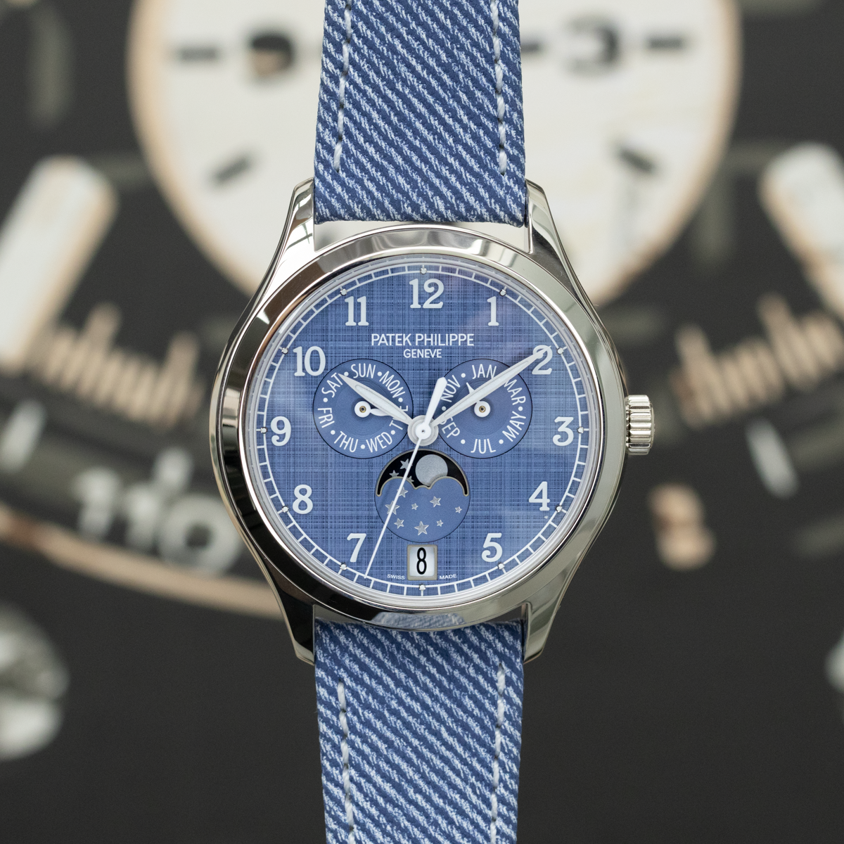 Patek Philippe 2026 Complications Annual Moon Phases 4946G 38mm Denim Dial