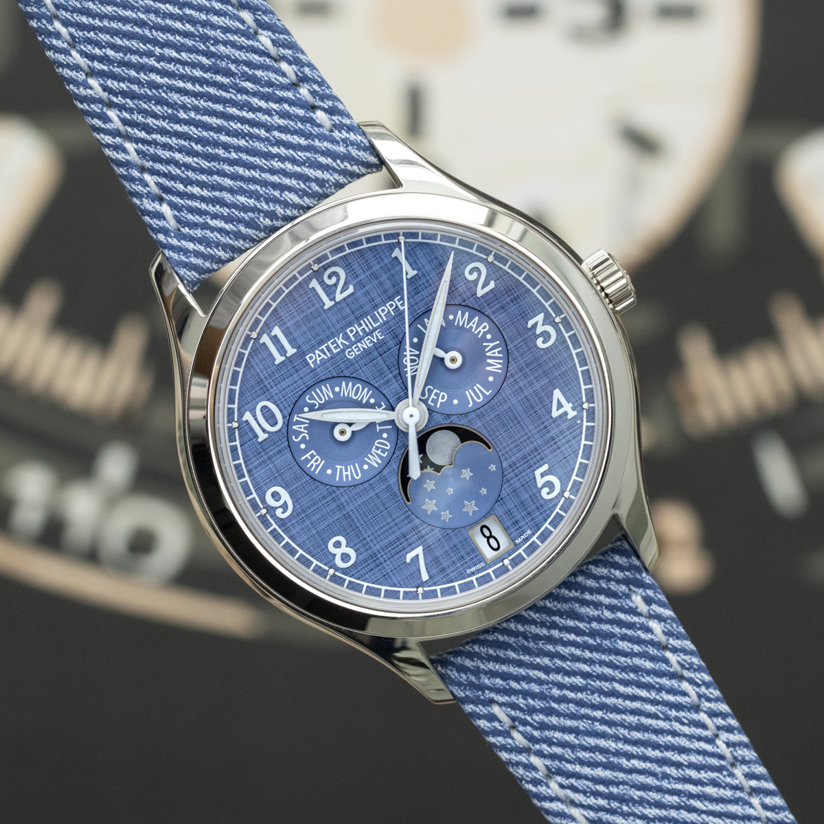 Patek Philippe 2026 Complications Annual Moon Phases 4946G 38mm Denim Dial