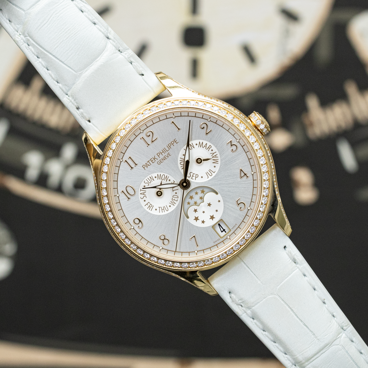 Patek Philippe 2026 Complications Annual Moon Phases 4947R 38mm Silver Dial