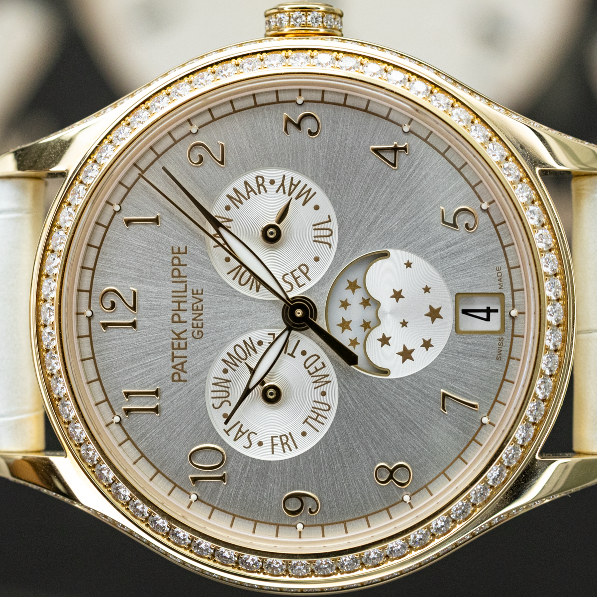 Patek Philippe 2026 Complications Annual Moon Phases 4947R 38mm Silver Dial