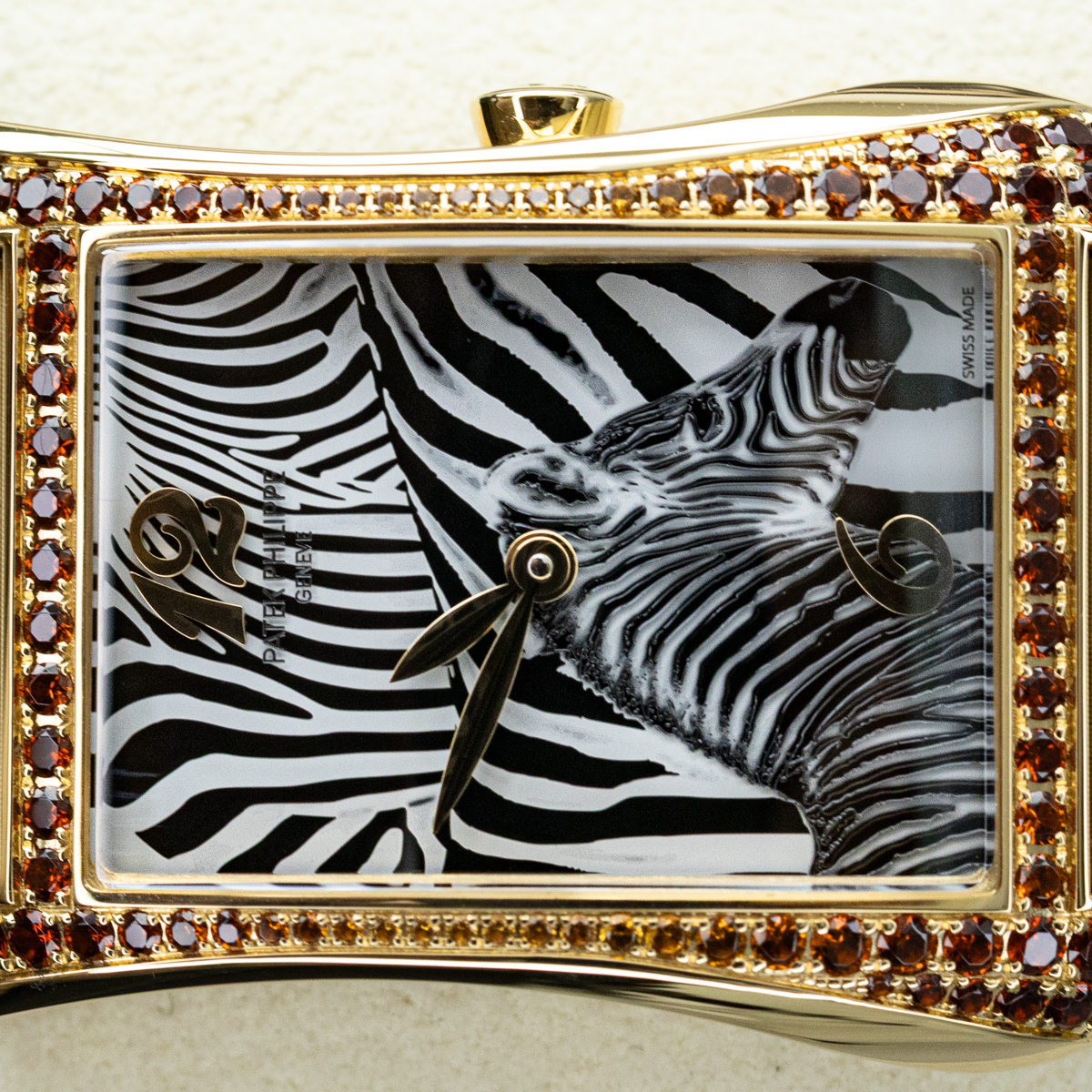 Patek Philippe Gondolo Serata Joaillerie Quartz 4962/200R 28.5mm Zebra Motif Dial