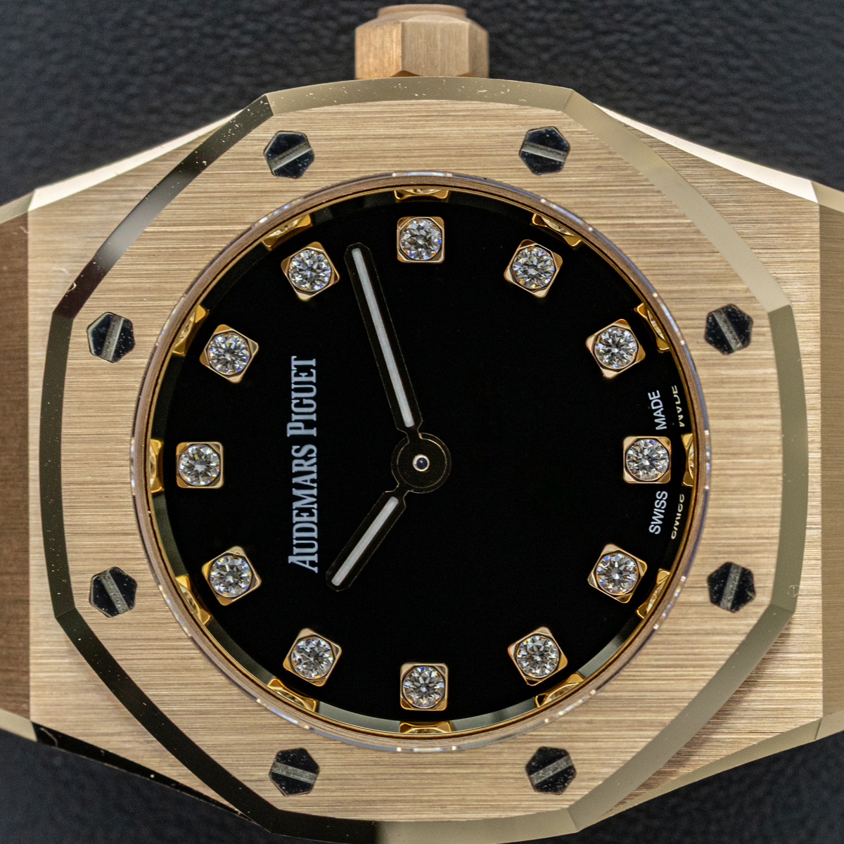 Audemars Piguet 2026 Royal Oak Mini Quartz 67630OR 23mm Diamond-Set Onyx Dial