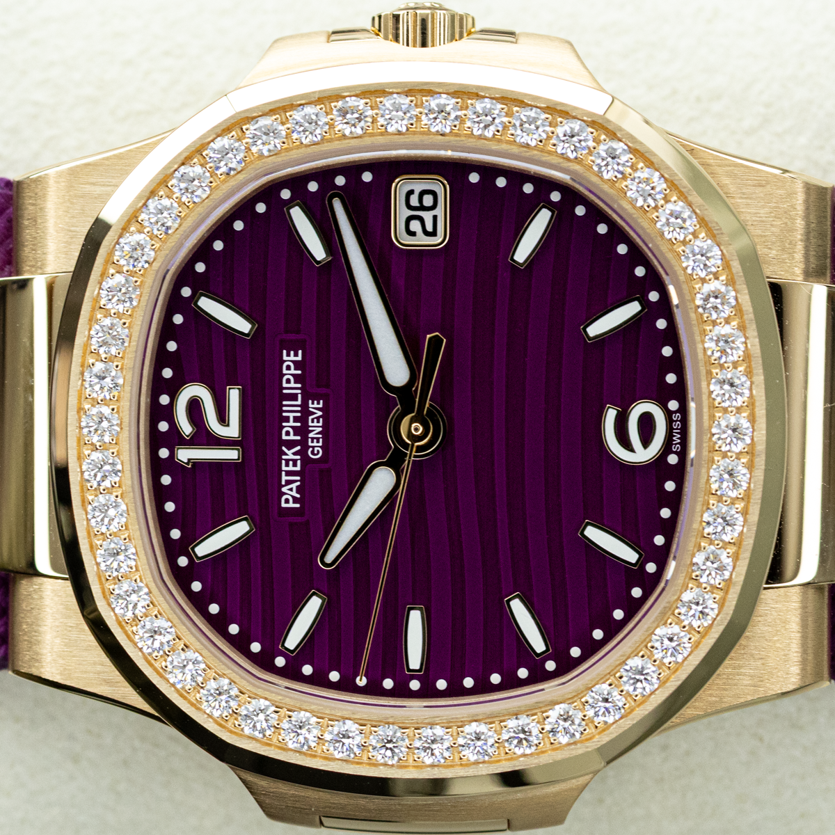 Patek Philippe 2026 Nautilus 7010R 32mm Purple Dial