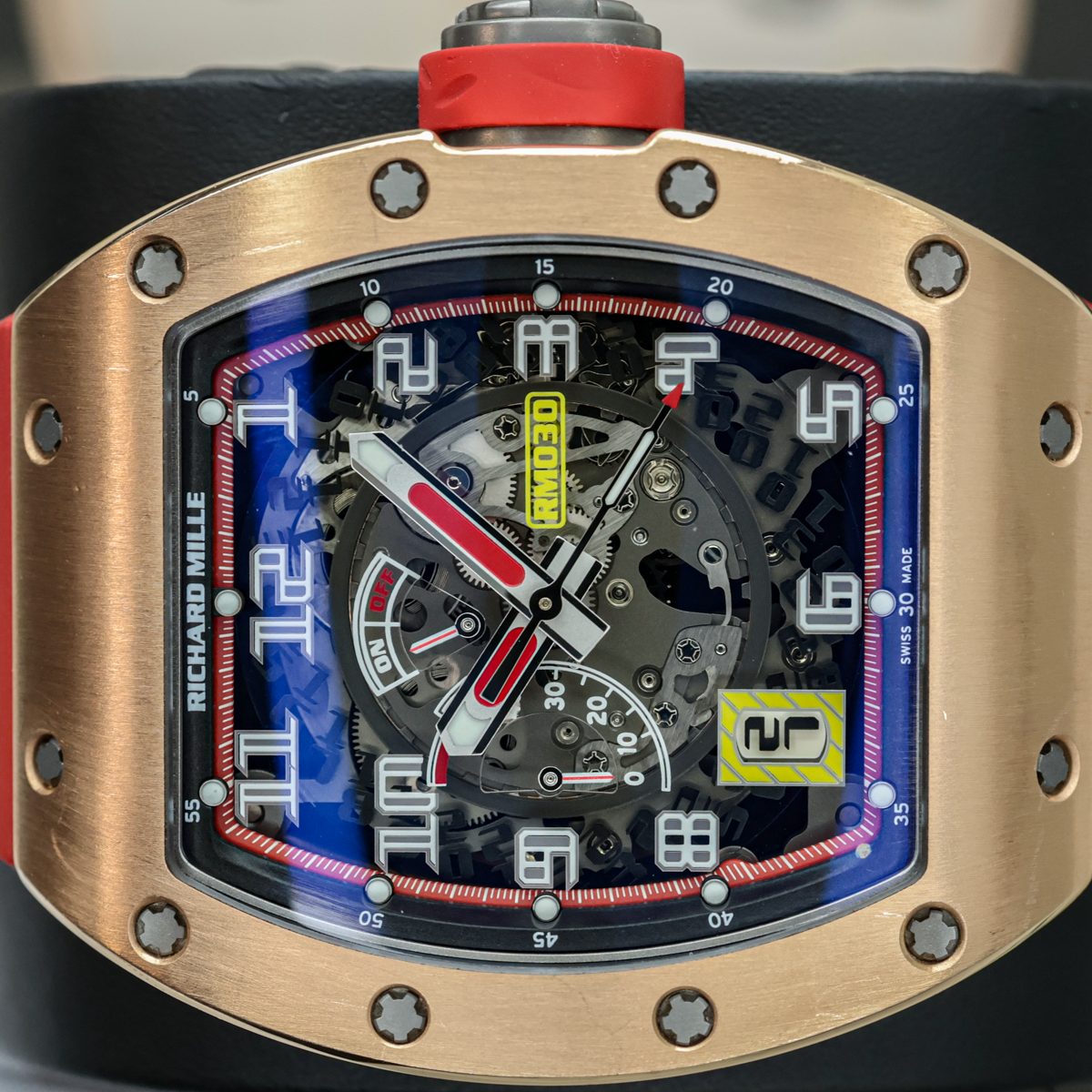 Richard Mille RM 030 Malaysian Grand Prix 2012 Limited Edition 42.5mm Openworked Dial Pre-Owned