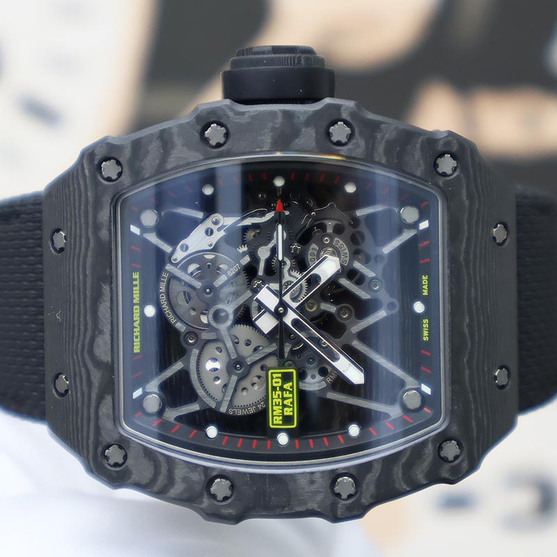 Richard Mille Rafael Nadal RM35-01 Carbon 50mm Skeletonized Dial Pre-Owned